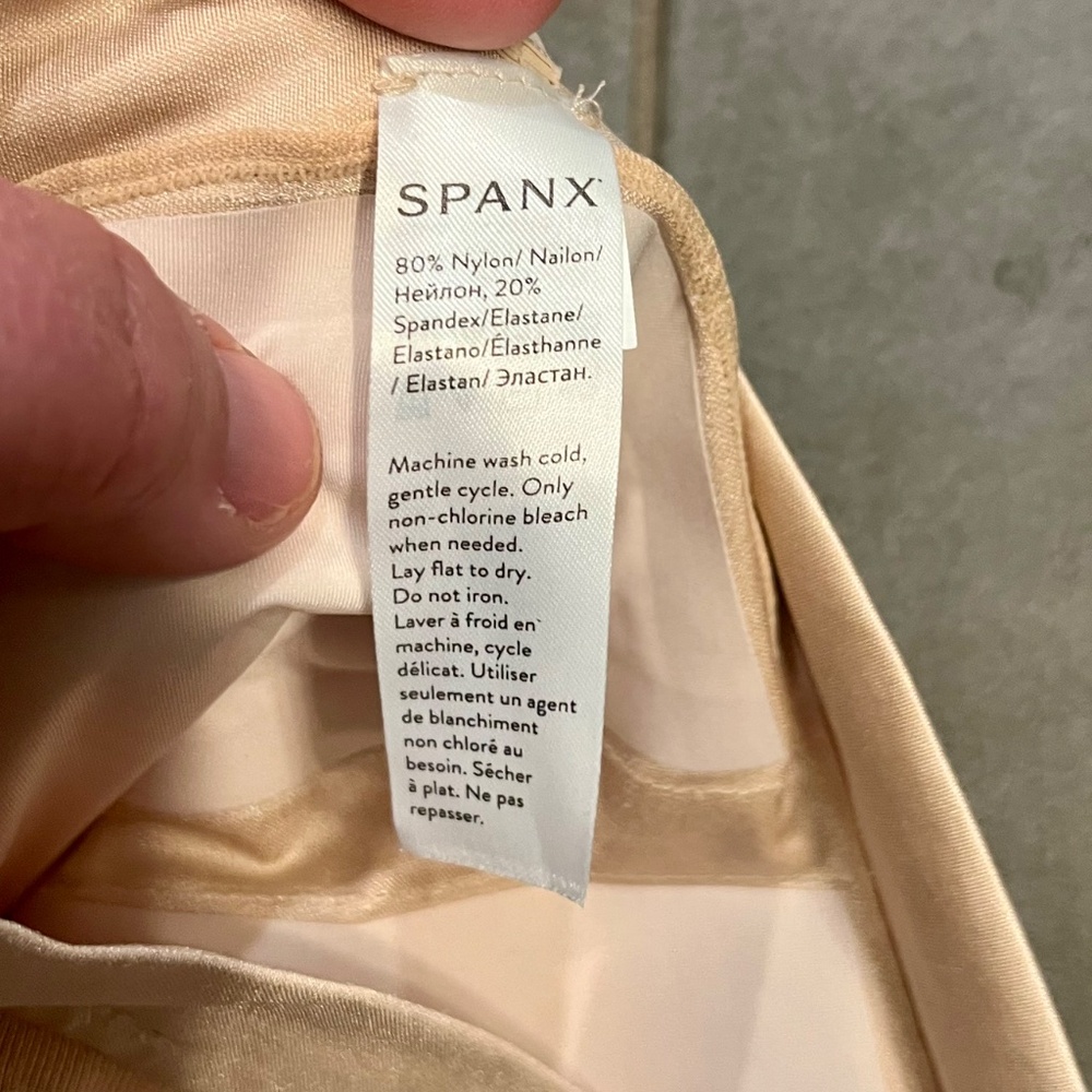 Spanx OnCore High Waist Mid Thigh Shapewear Shorts Soft Nude Size Extra Large XL - Picture 7 of 9